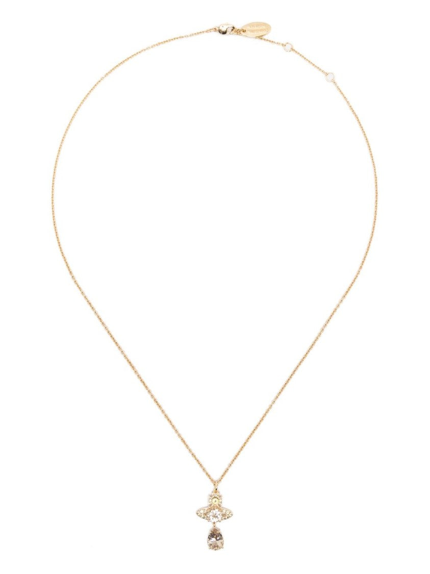 Vivienne Westwood Gold-Tone Pendant Adjustable Link Necklace