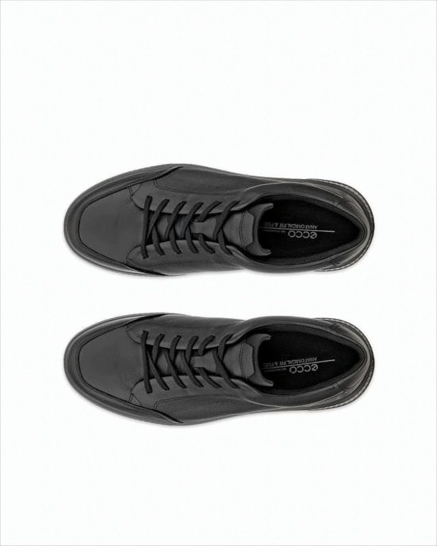 Ecco Smooth Cowhide Leather Low-Top Sneakers
