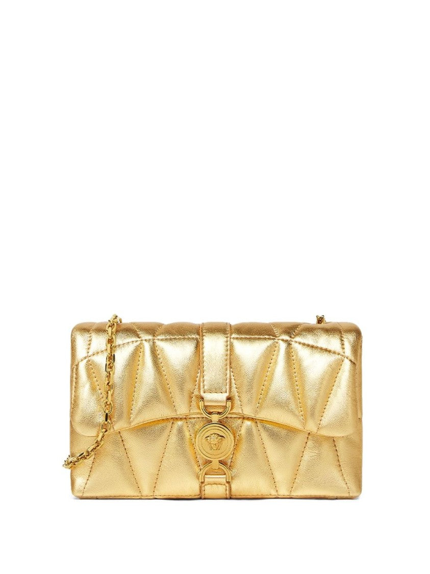 Versace Quilted Gold Lambskin Bag
