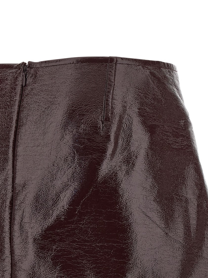 Courrèges 'Fold Vinyl Mini' Skirt