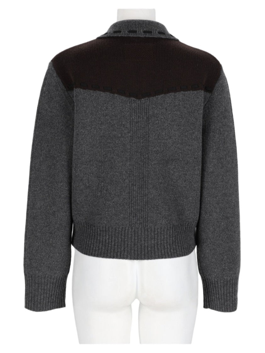 Guest In Residence Charcoal Zippered Cashmere-Blend Sweater