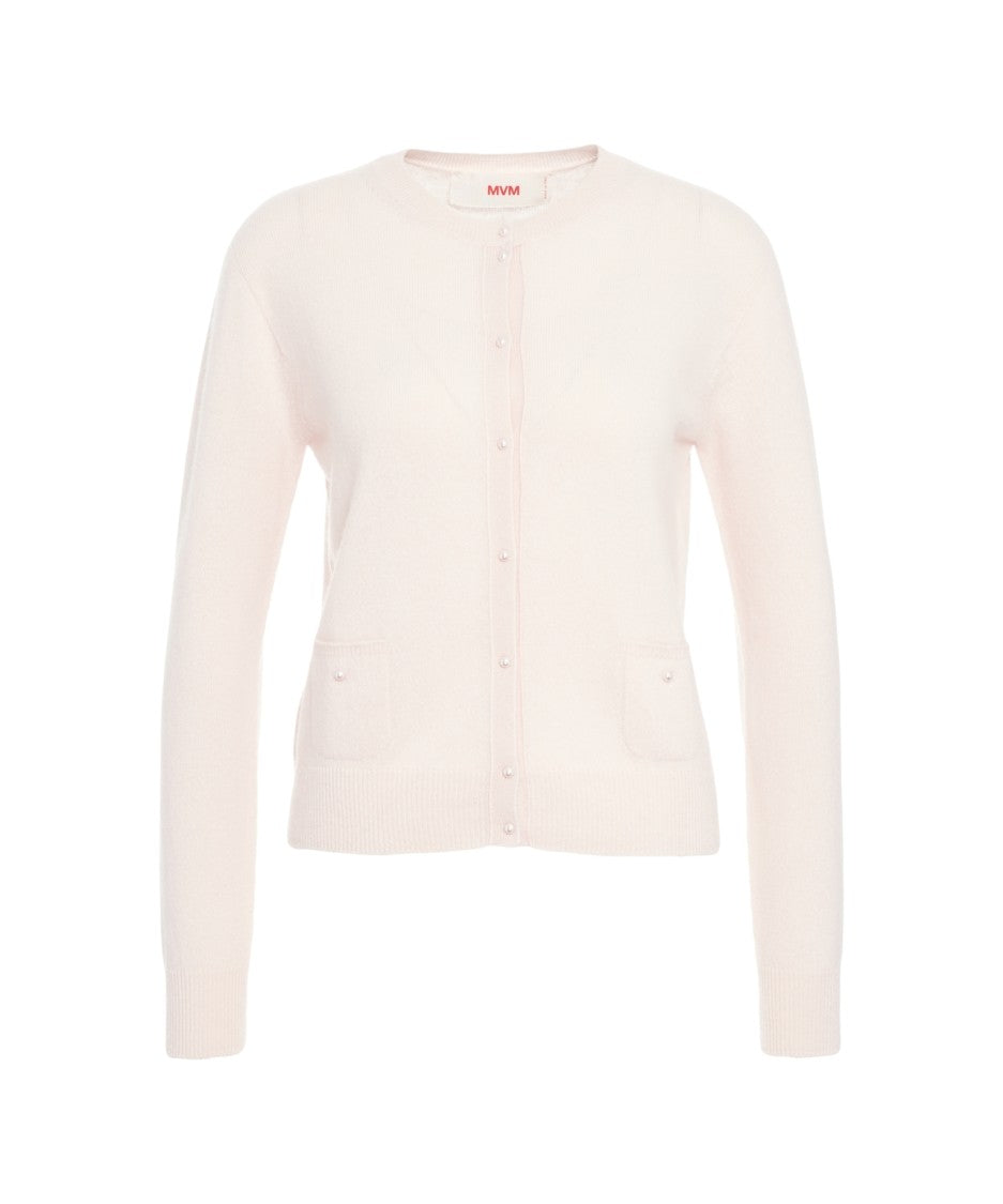 Mvm Cardigan With Pearl Buttons