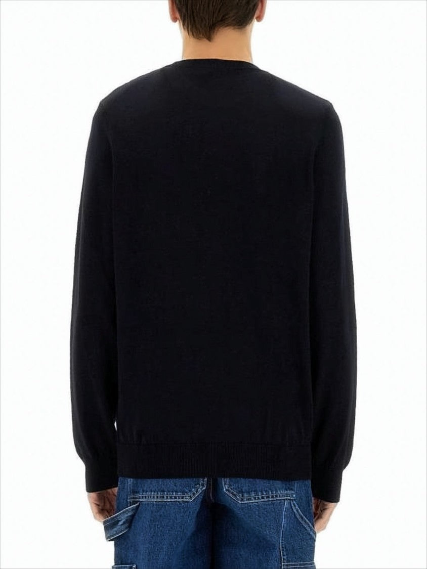 A.P.C. Black Wool Sweater With Crew Neckline