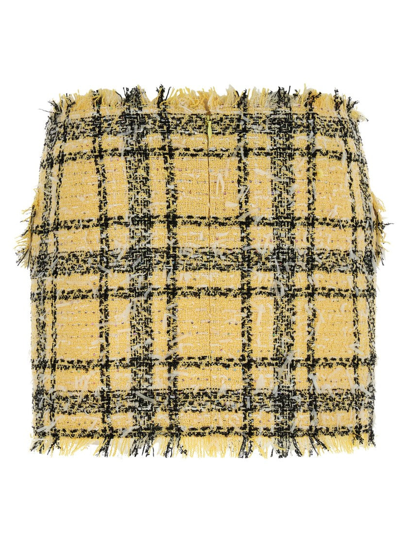 Balmain Lurex Tweed Skirt