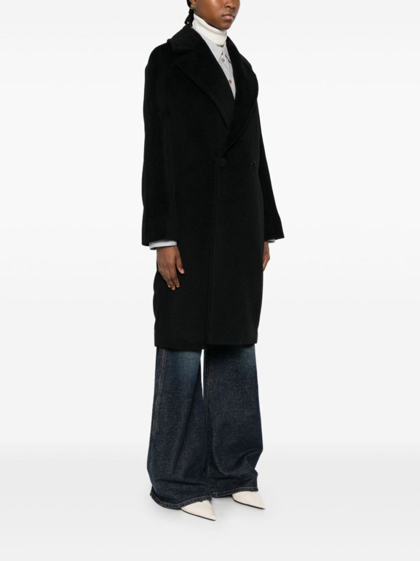 Max Mara Tailored Black Coat With Structured Fit