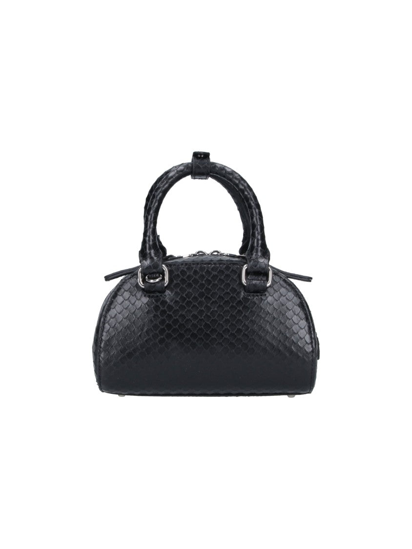 Diesel Beige 1Dr Dome Textured Leather Bag