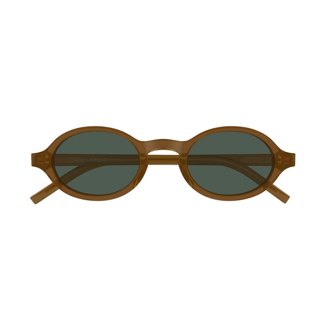 Saint Laurent Brown Sl M161 Oval Acetate Sunglasses
