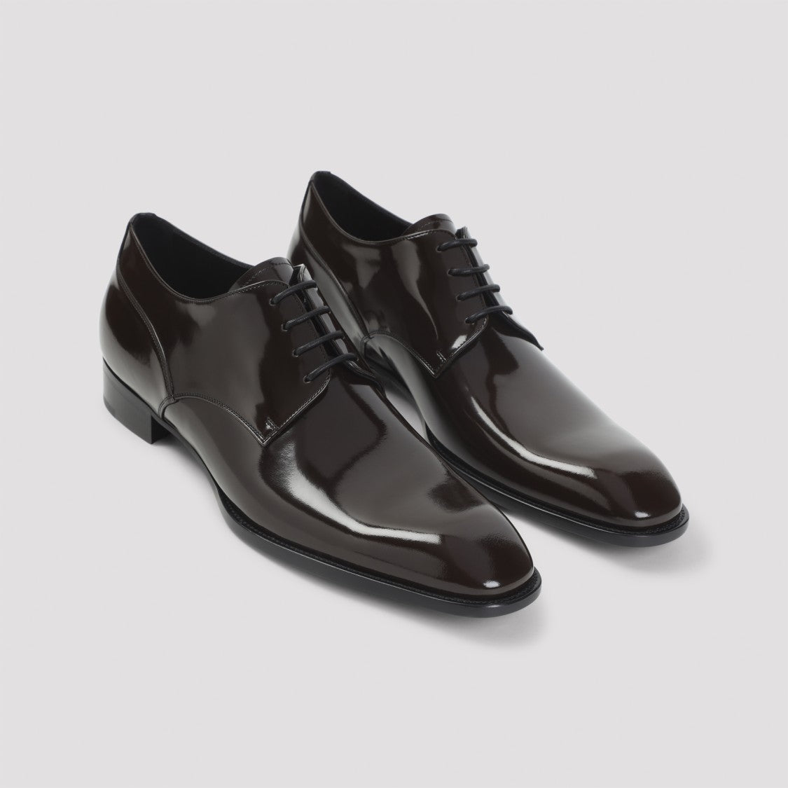 Saint Laurent Polished Calf Leather Lace-Up Dress Shoes