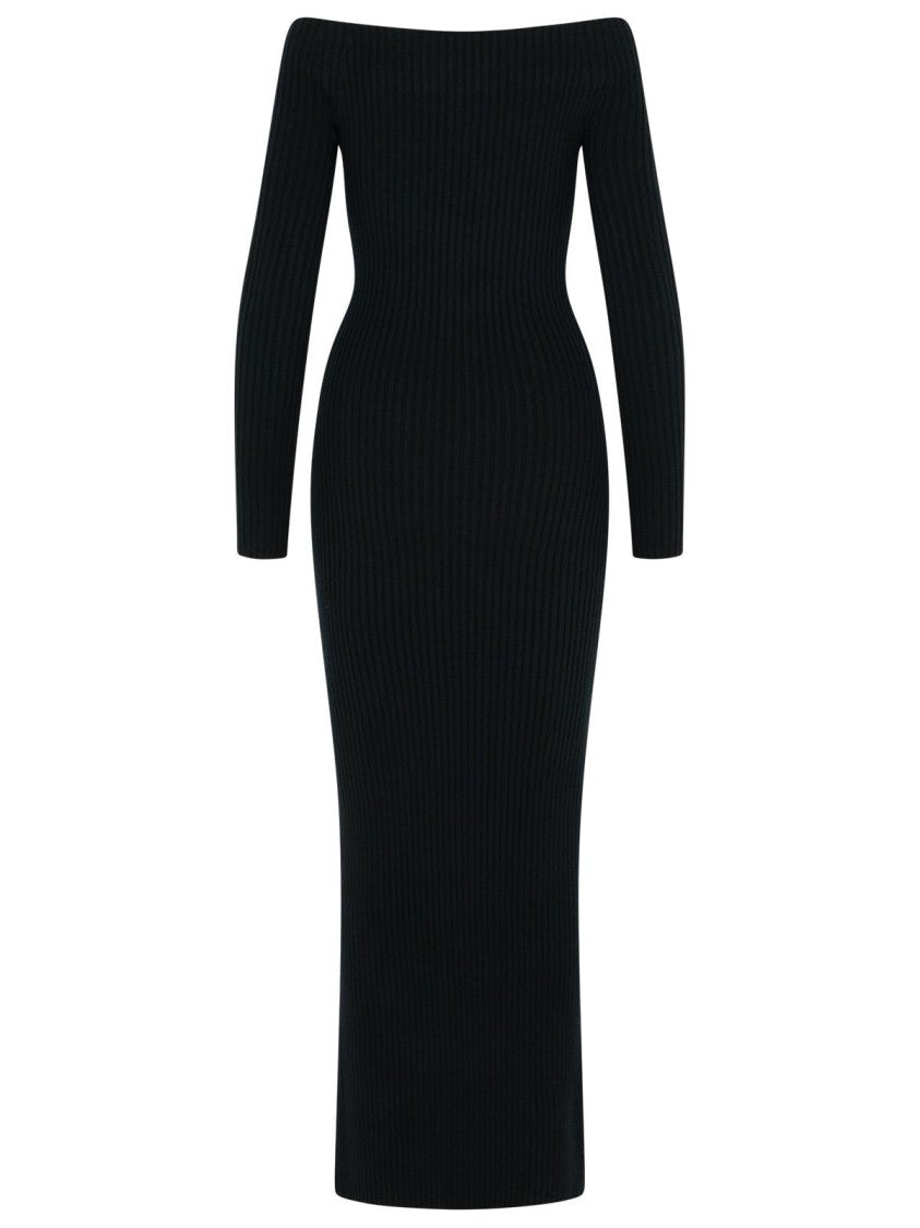 Max Mara Black Wool/Cachemire 'Arnes 1234' Sheath Dress
