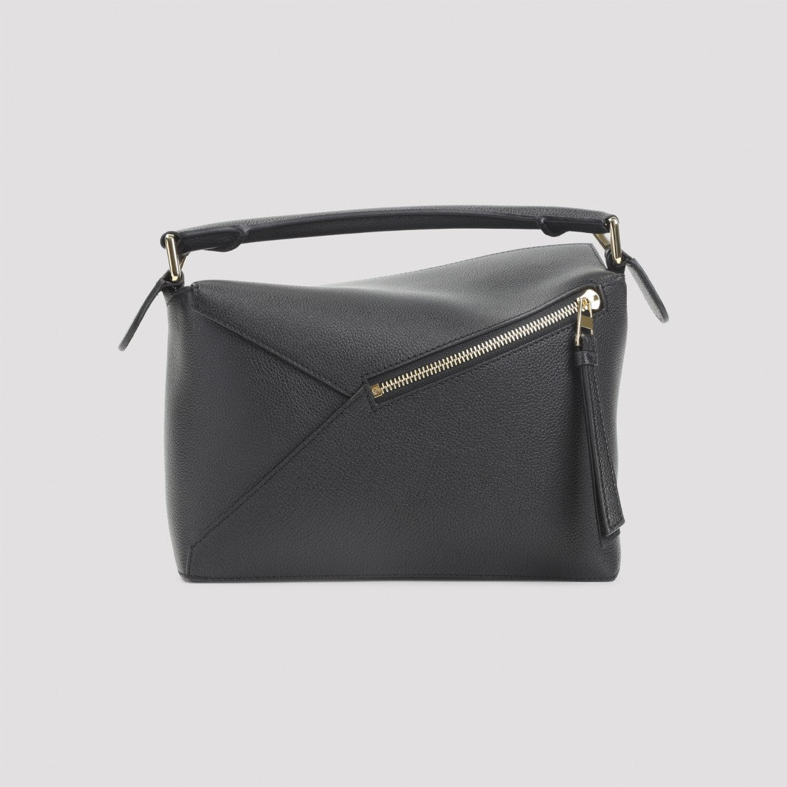 Loewe Structured Geometric Handbag In Smooth Calfskin Leather
