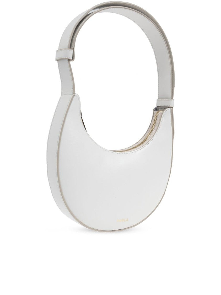 Furla Crescent-Shaped White Furla Bag