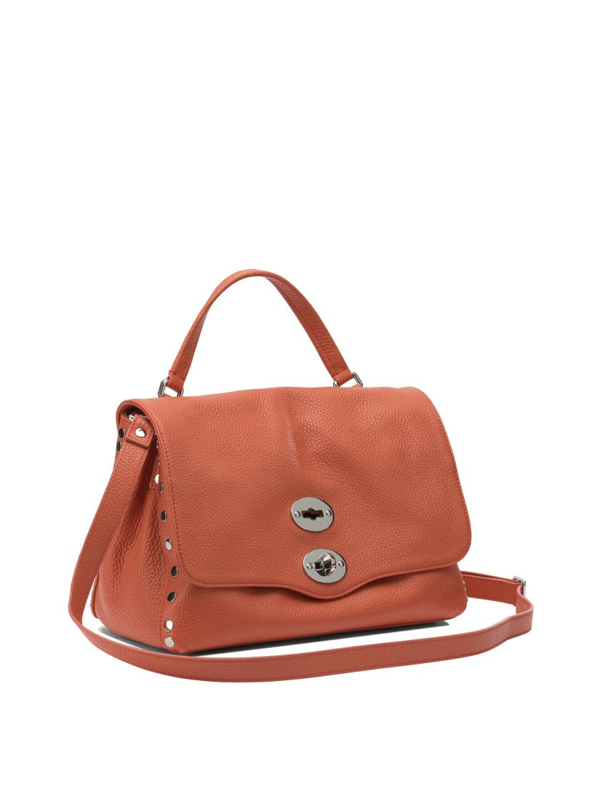 Zanellato Structured Orange Leather Shoulder Bag