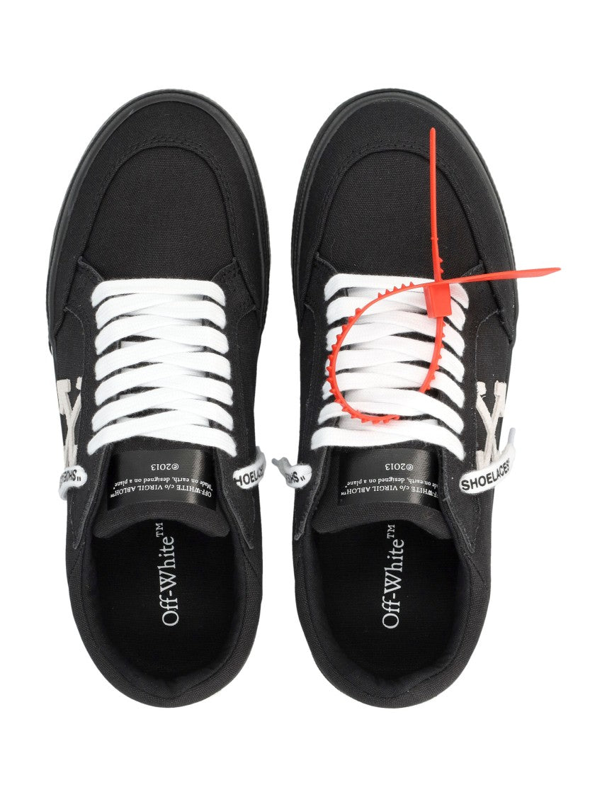 Off-White Black Vulc Low Arrow Canvas Sneakers
