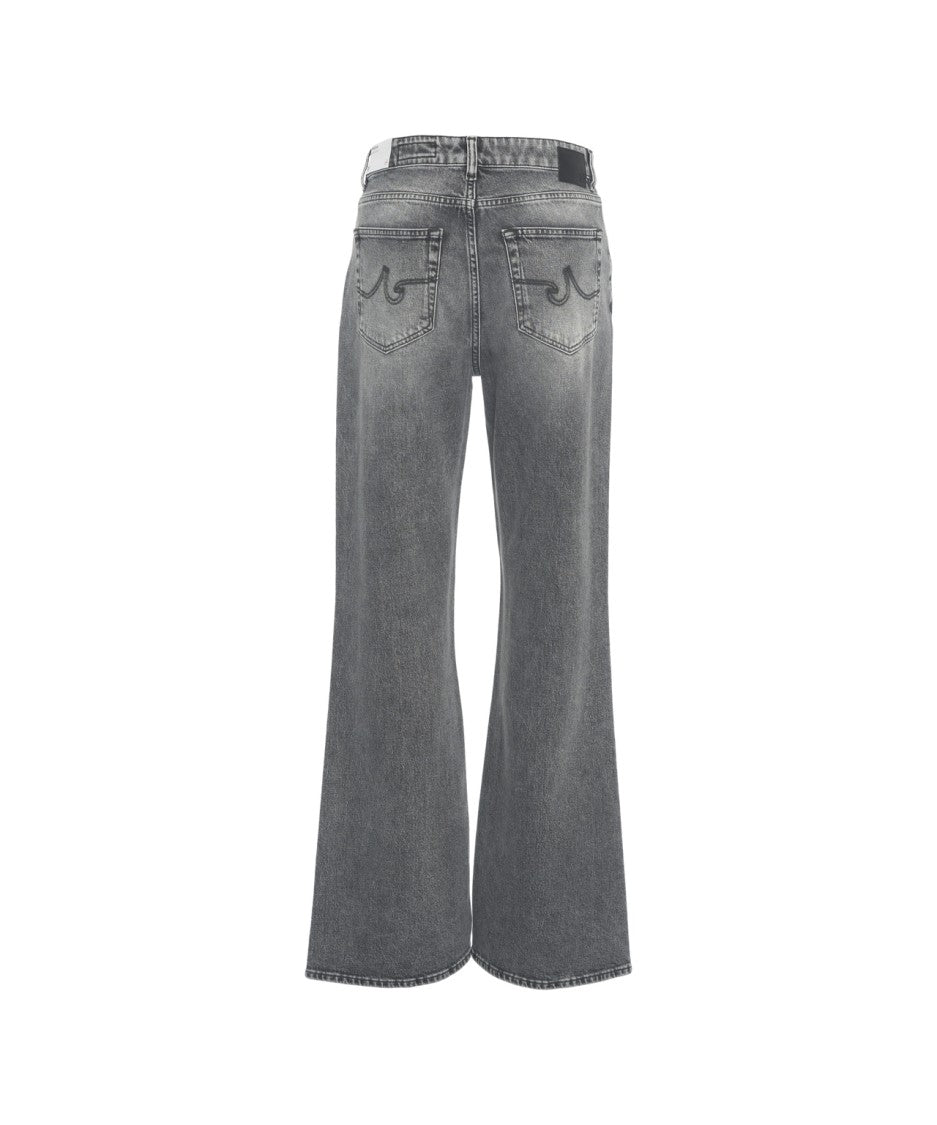 Ag Jeans Flared Denim Jeans With Vintage Wash