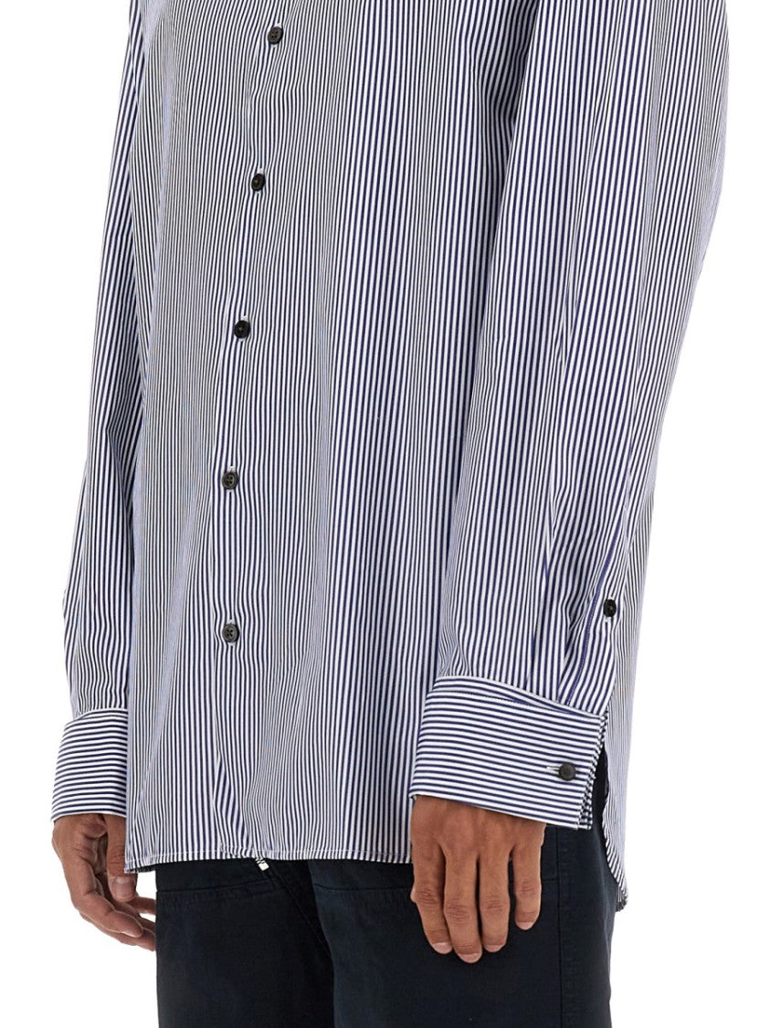Dries Van Noten Vertical Stripe Long-Sleeve Casual Shirt