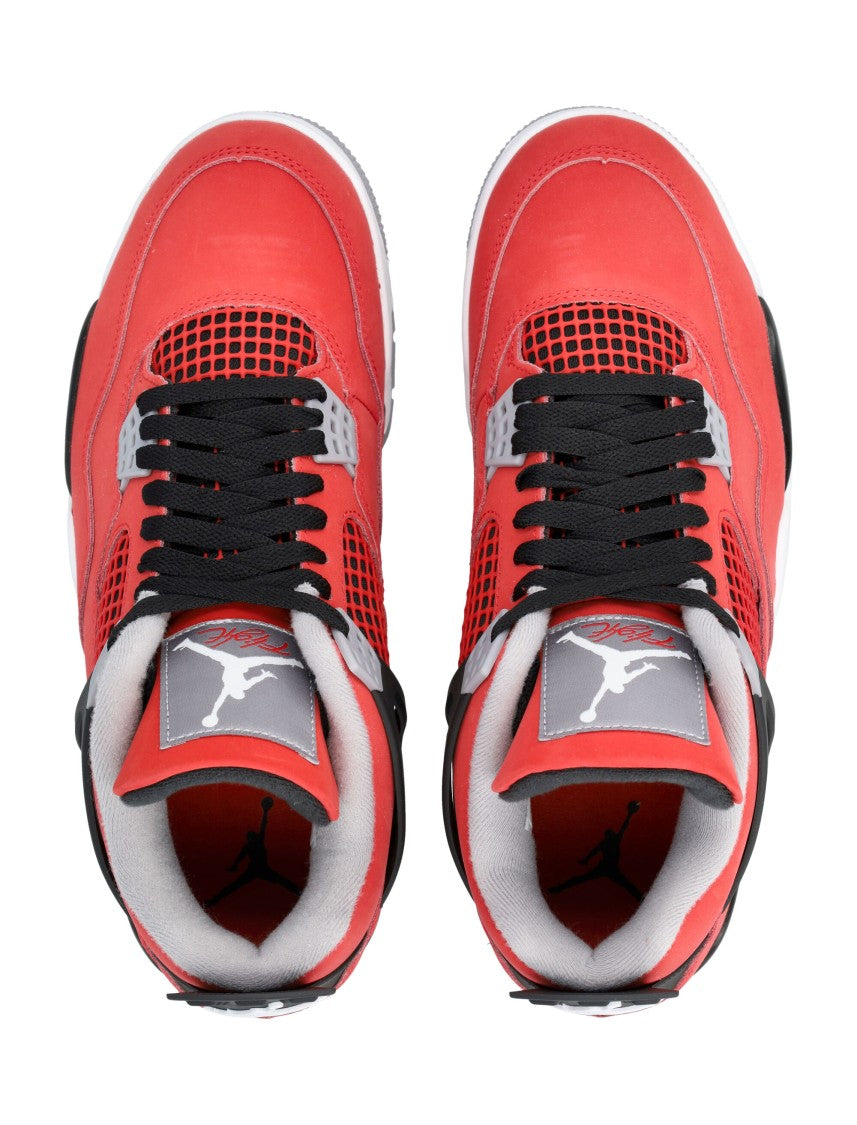 Nike Fire Red Leather Air Jordan Sneakers