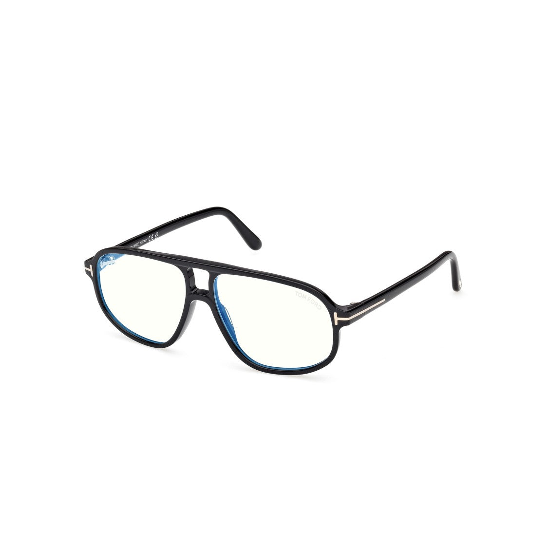 Tom Ford Ft6082-B Rectangular Black Acetate Eyeglasses