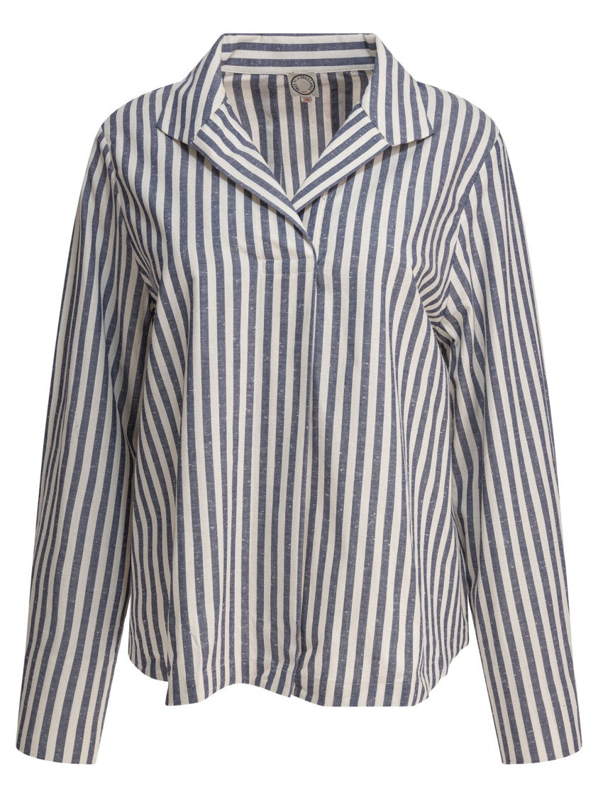 Ines De La Fressange Vertical Stripe Cotton Shirt