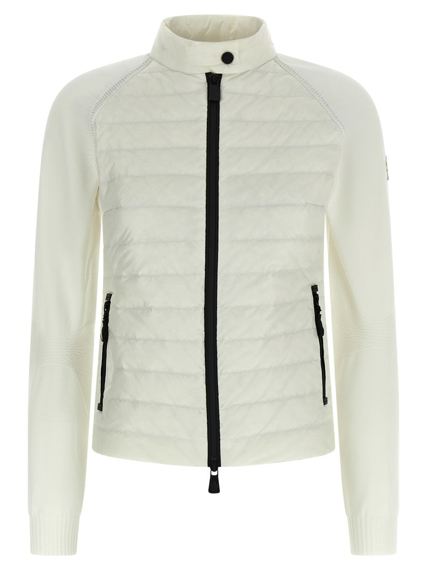 Moncler Grenoble Quilted Padded Cardigan With Goose Down Front