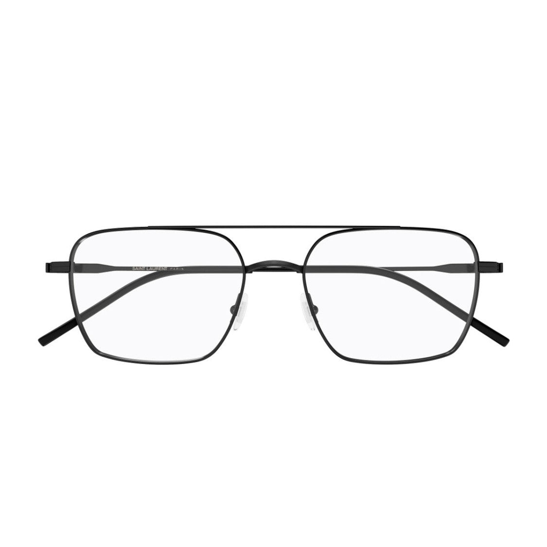 Saint Laurent Slim Black Metal Sl 888 Sunglasses With Engraved Logo