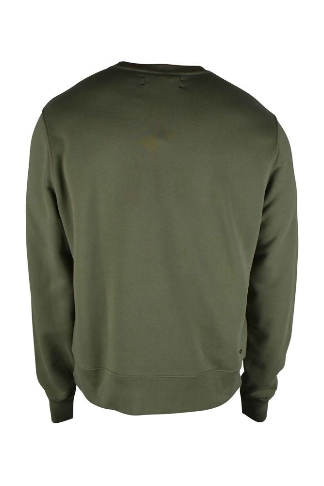 Amiri Relaxed Fit Khaki Green Cotton Sweatshirt