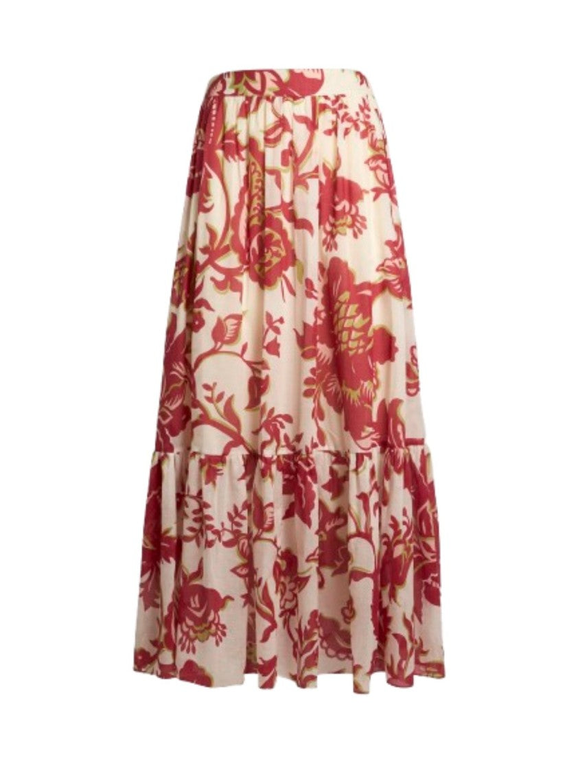 Etro Ankle-Length Skirt With Ruffled Hem