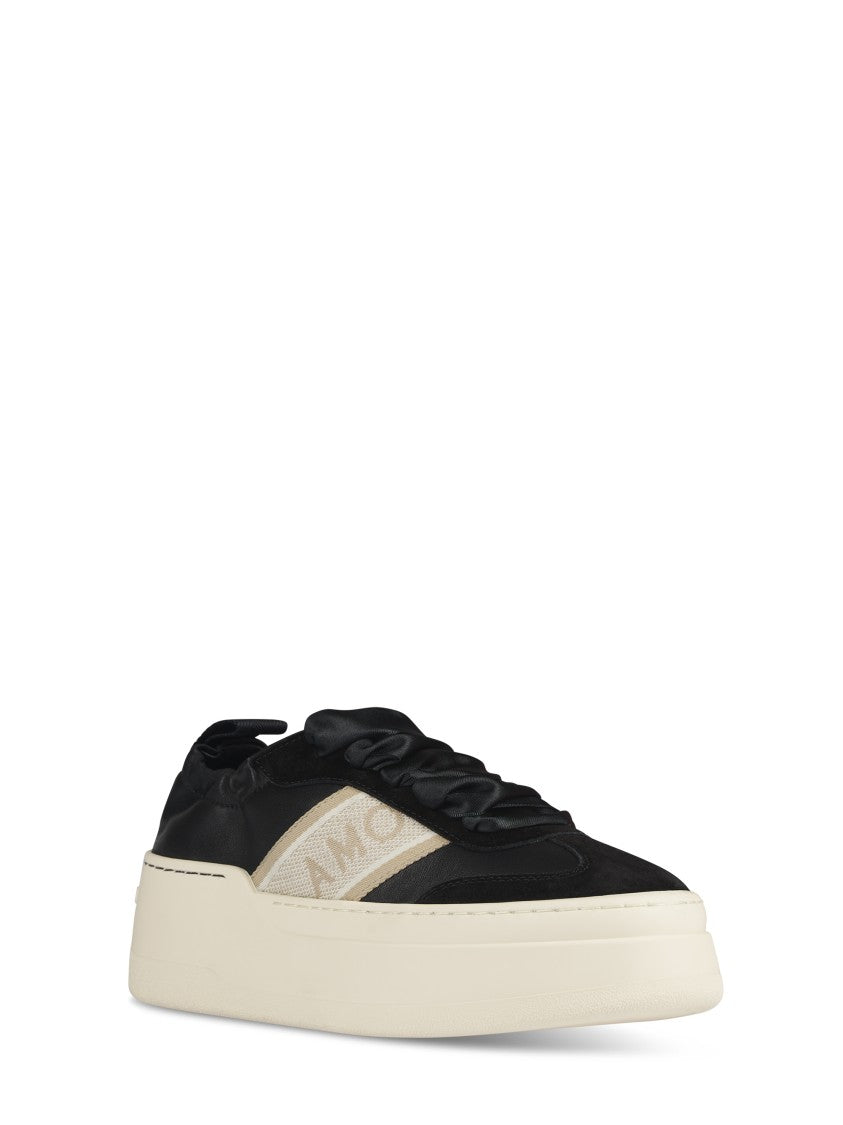 Ferragamo Black Sneakers With Platform Sole