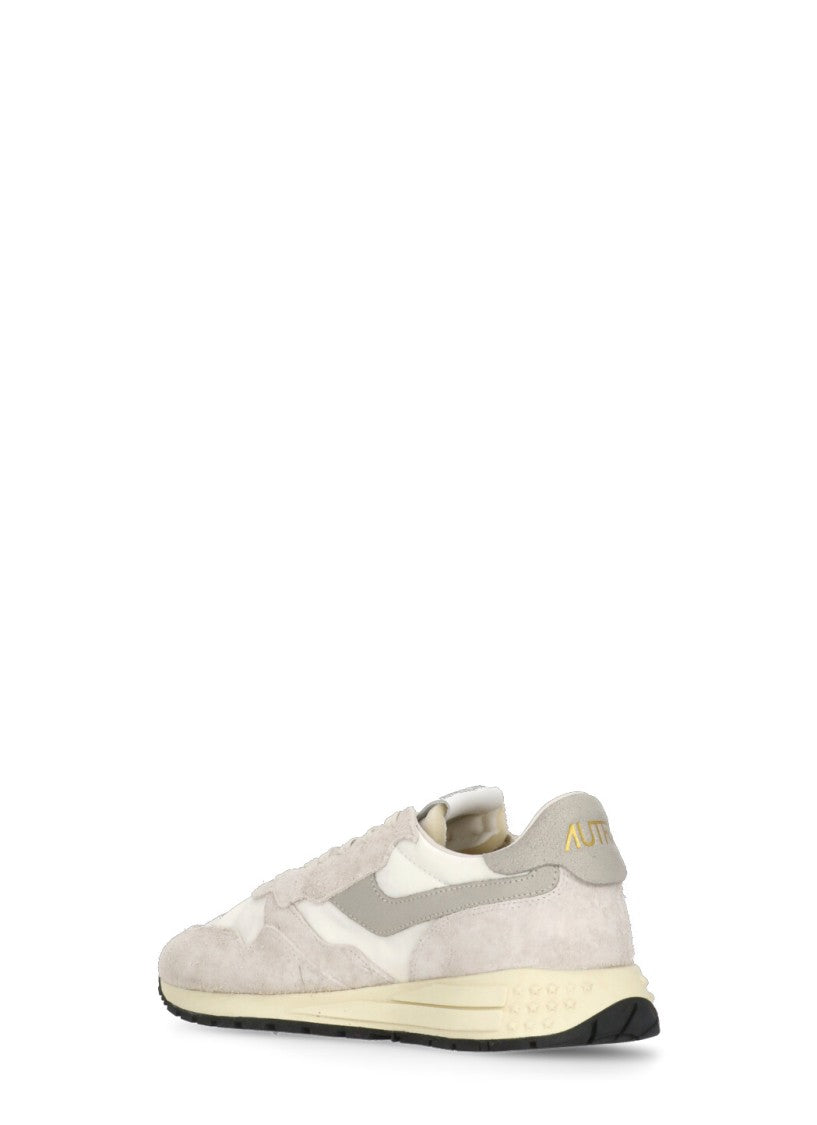 Autry Ivory Pebbled Leather Sneakers