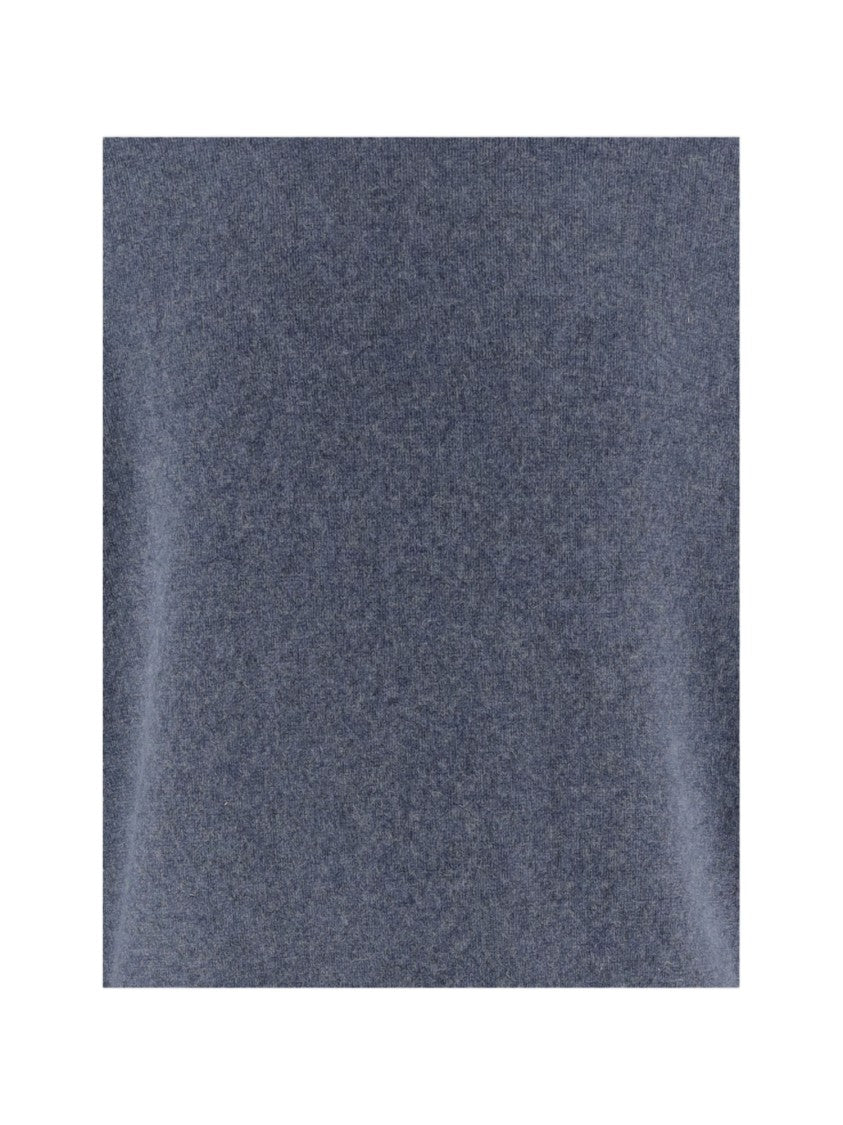Vince Blue-Gray Hooded Cashmere Sweater