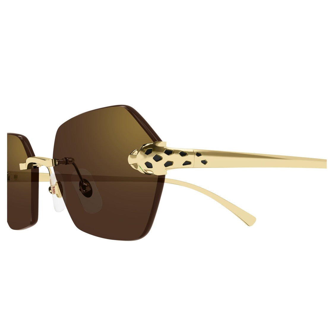 Cartier Ct0636s Hexagonal Rimless Sunglasses