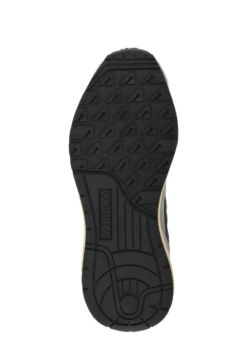 Autry Suede Contrast Heel Sneakers