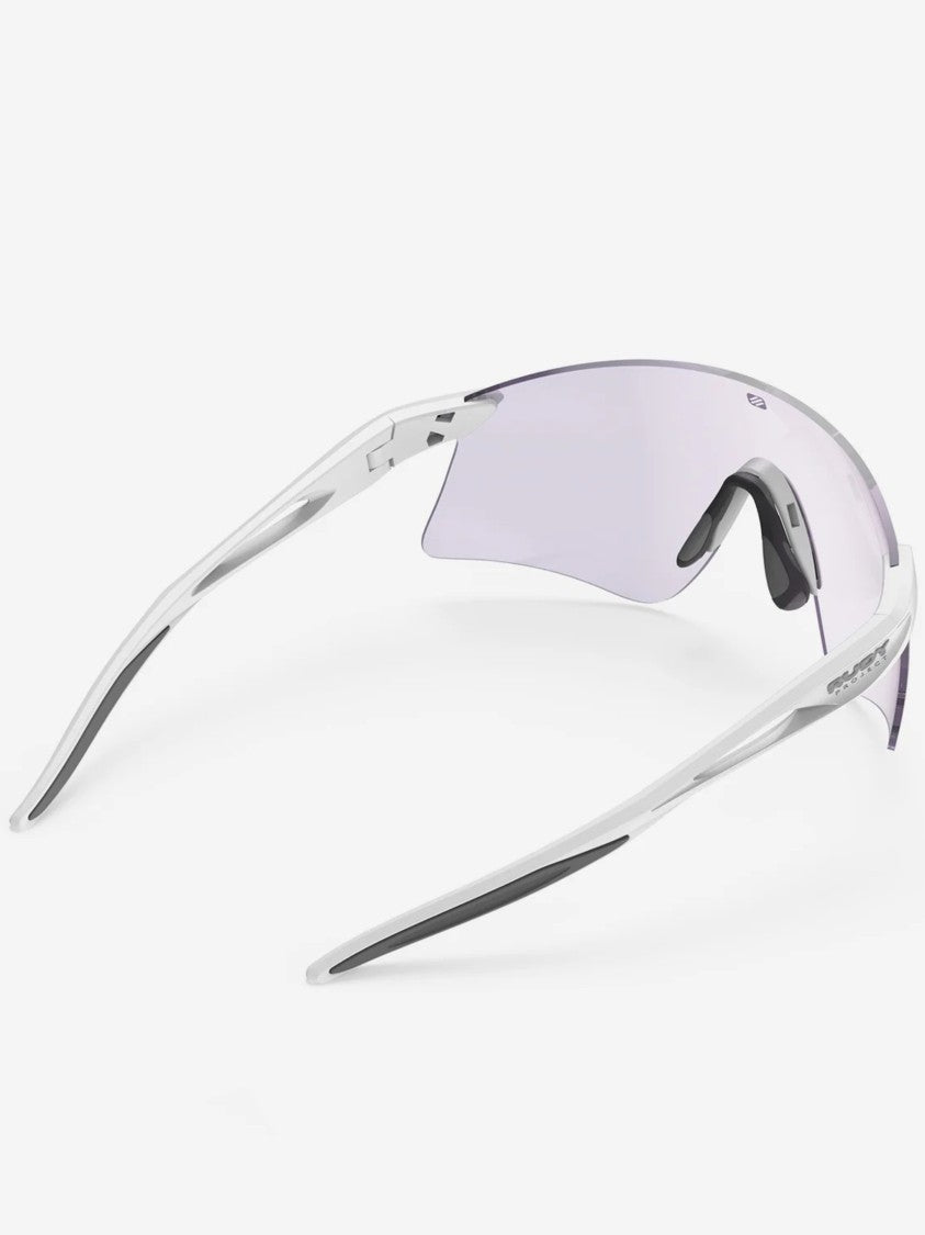 Rudy Project Wraparound Light Purple Tint Sunglasses With Minimal Frame
