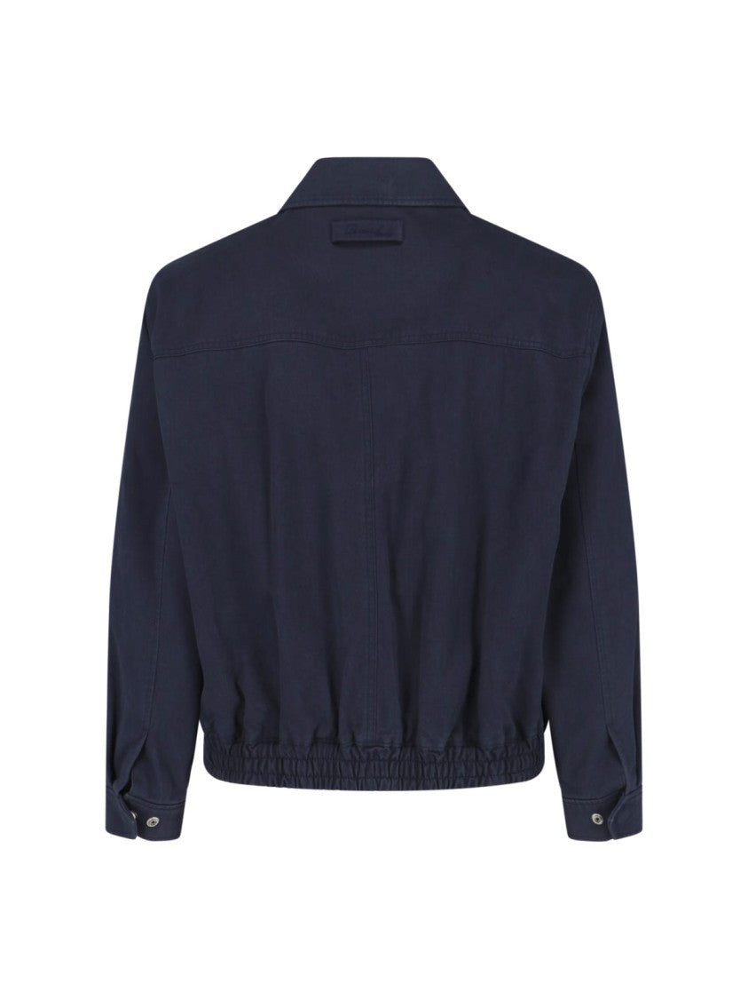 Dunst Navy Zip Bomber Jacket
