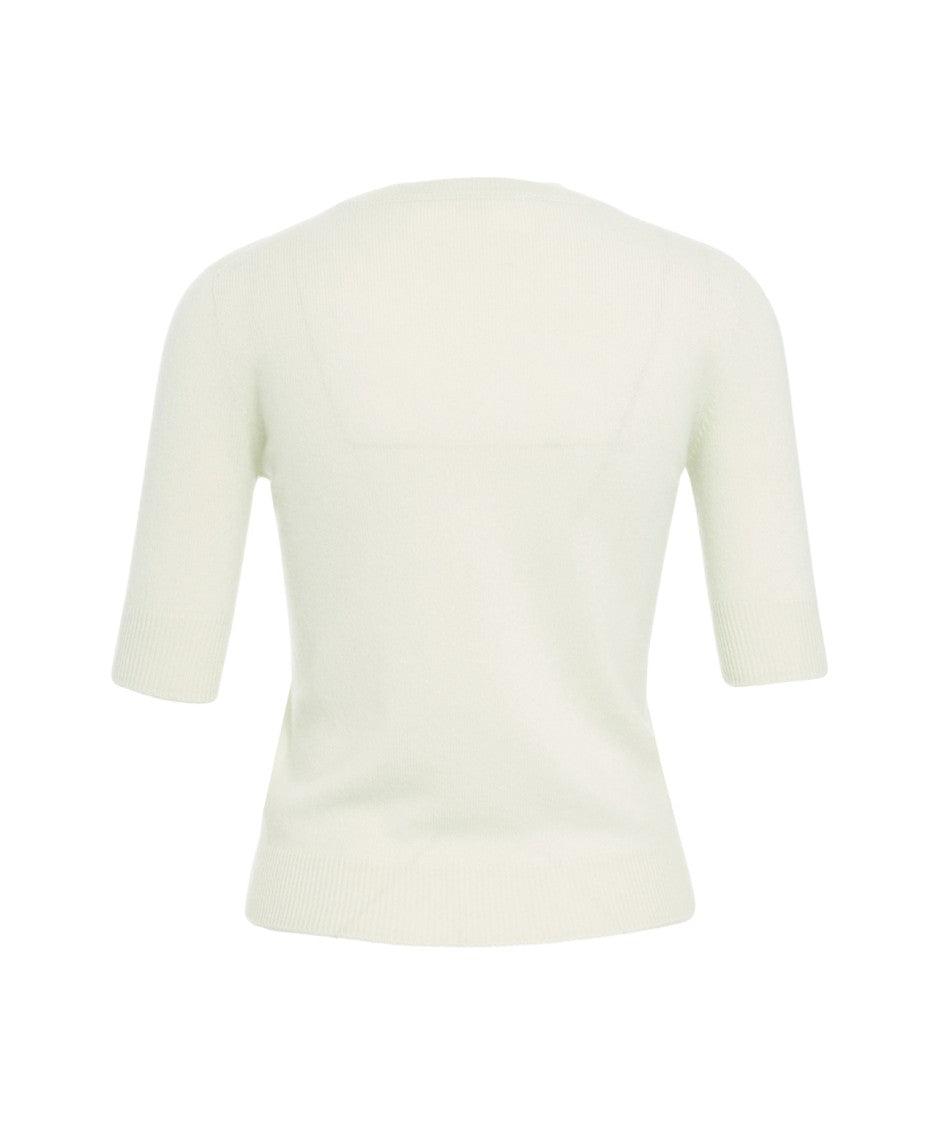 Mvm Timeless Green Sweater With Ribbed Cuffs