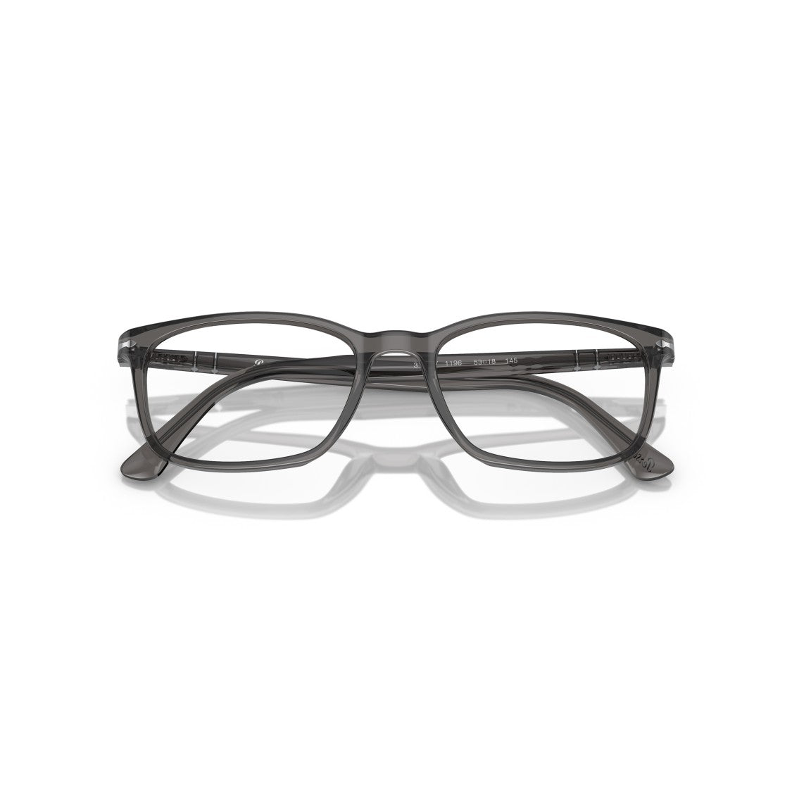 Persol 0Po3189v Rectangular Frame Eyeglasses With Metallic Accents