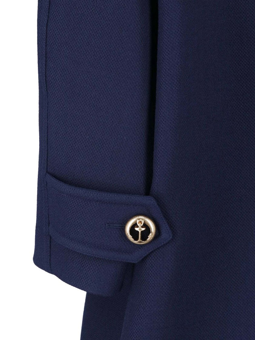 Balenciaga Double-Breasted Wool Peacoat