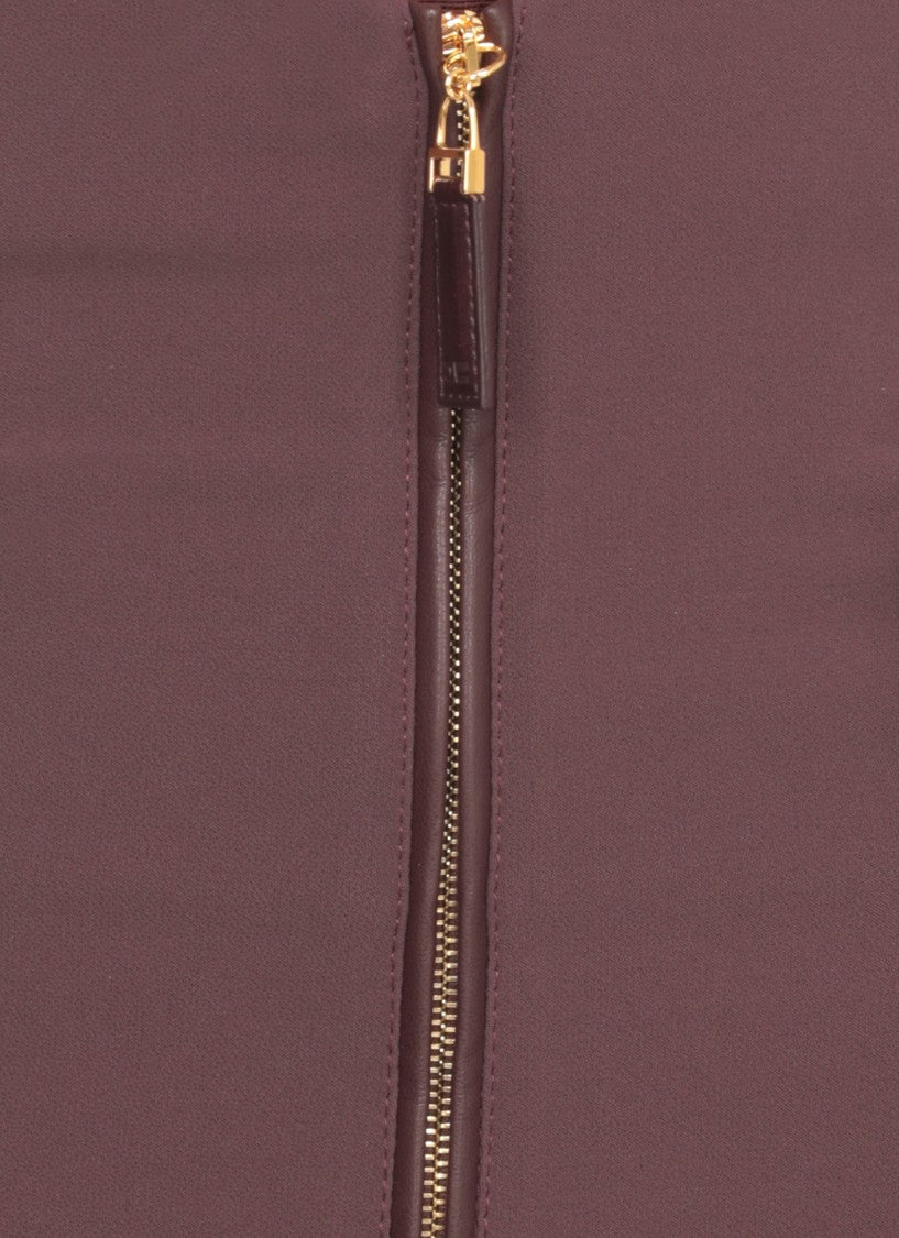 Elisabetta Franchi Cropped High-Waisted Pants With Front Zip