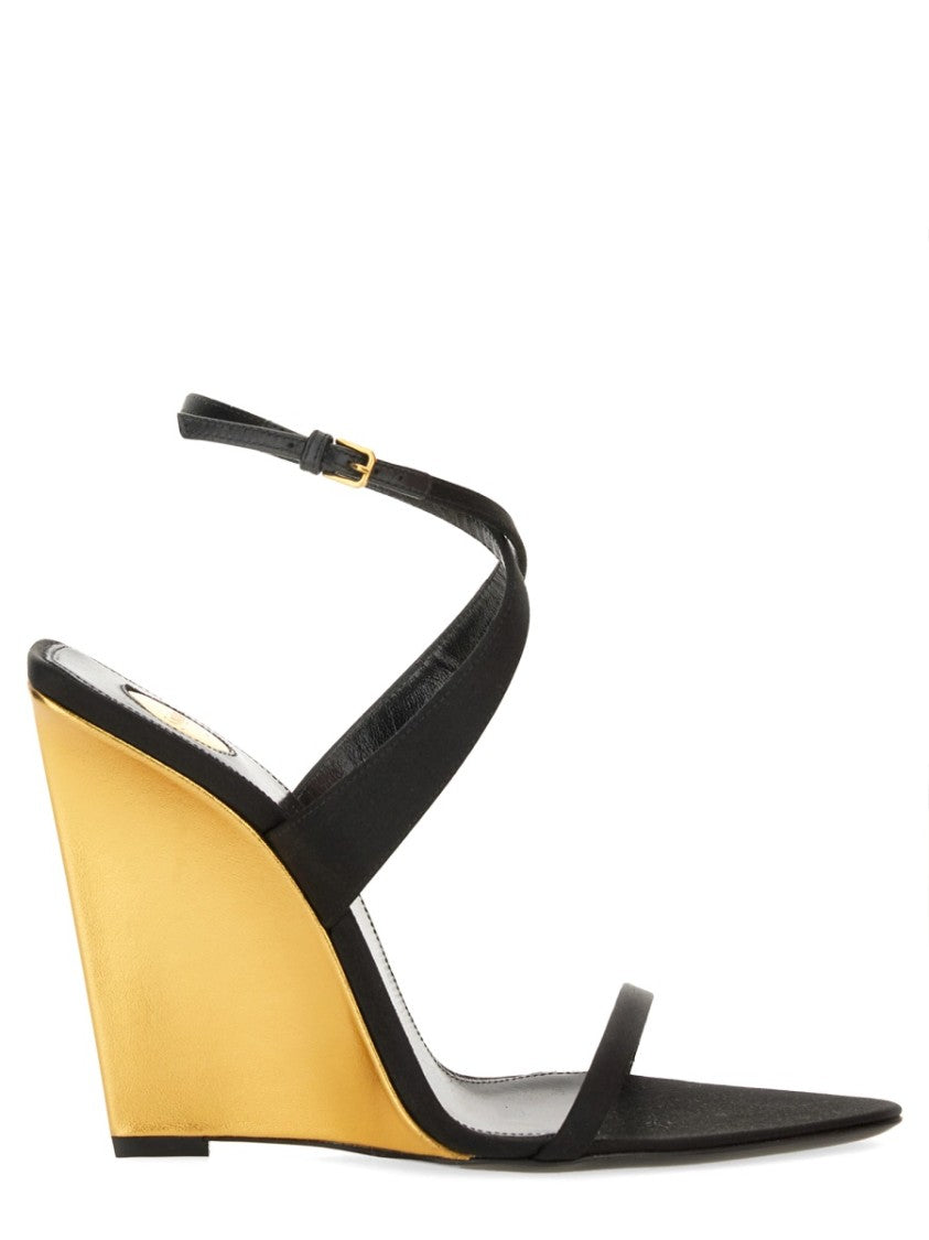 Saint Laurent "Salomé" Sandal With Wedge