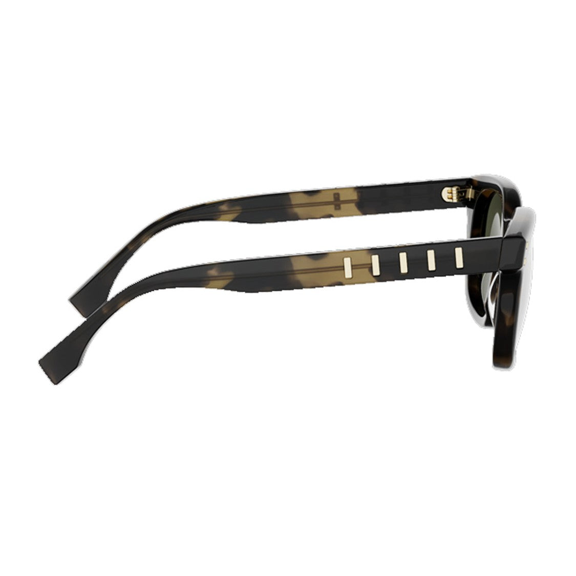 Fendi Havana Five Sisters Square Acetate Sunglasses