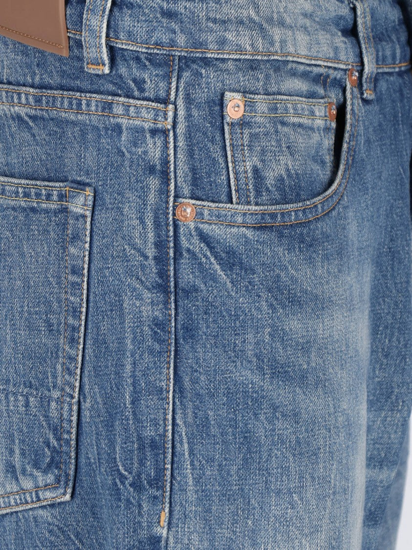 Our Legacy Third Cut River Blue Wash Straight-Leg Cotton Jeans