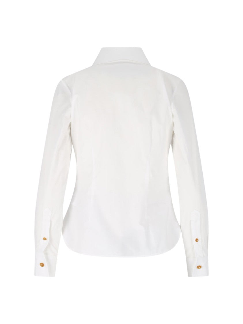 Vivienne Westwood White W Violin Cotton Shirt