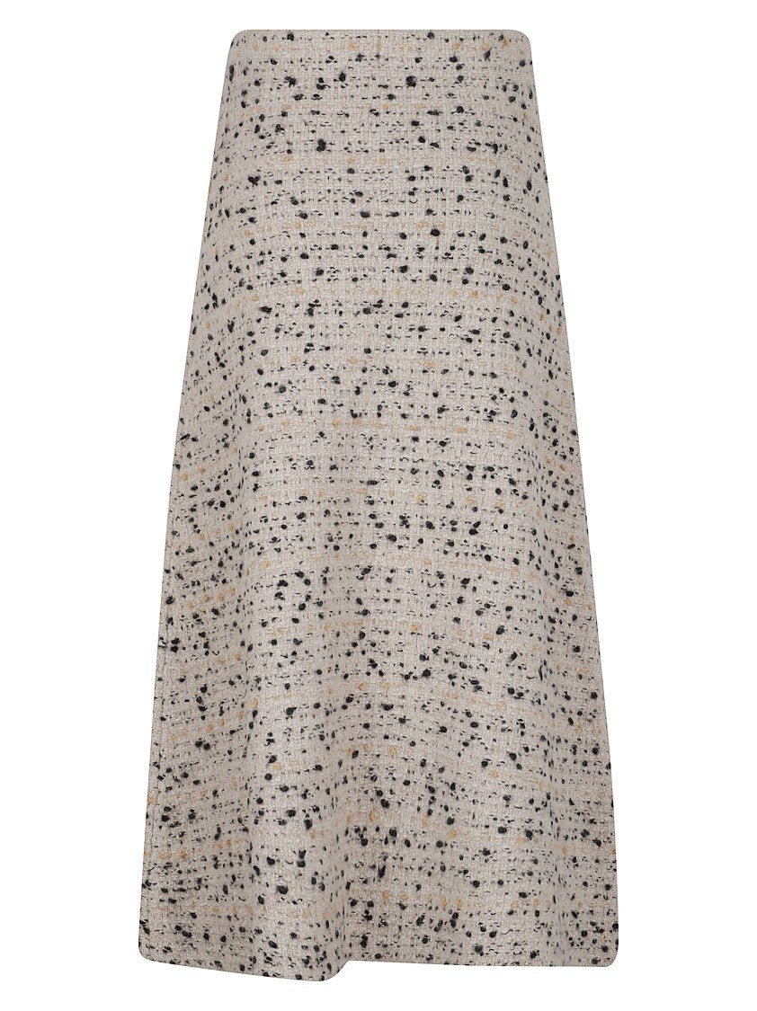 Fabiana Filippi Mid-Length Tweed Skirt With High Waist