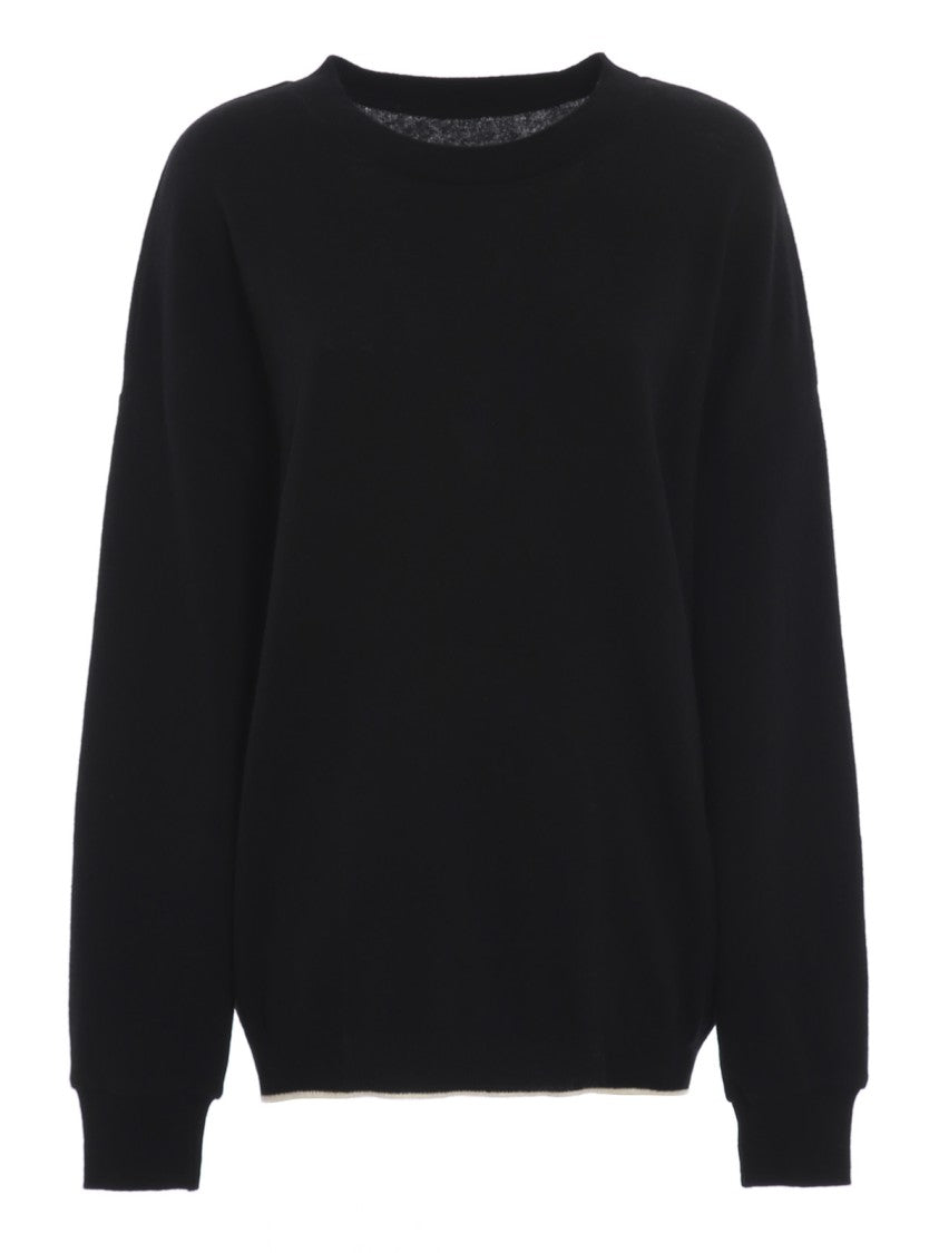 Yohji Yamamoto Layered Black Wool Sweater