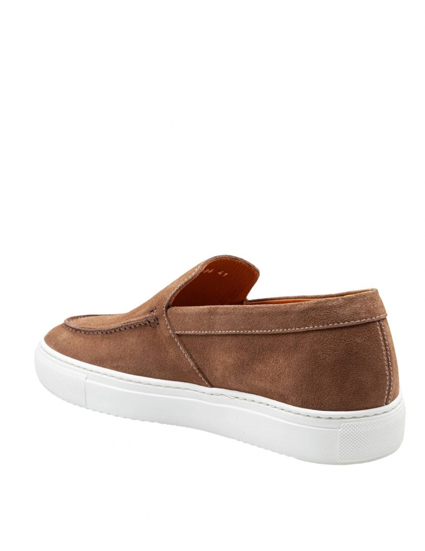 Doucal's Mink Color Suede Loafers