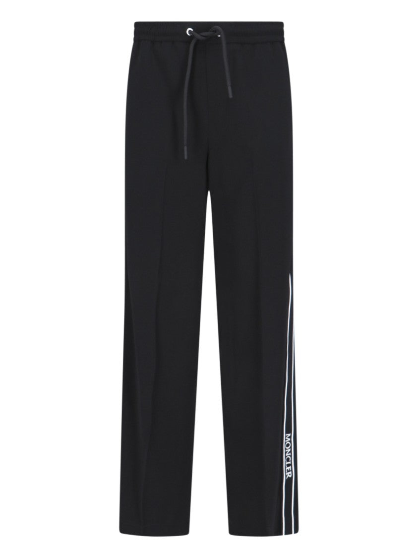 Moncler Logo Track Pants – Black