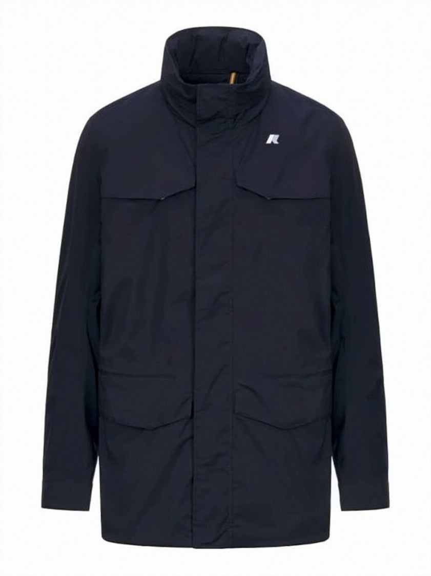 K-Way Dark Blue Minimalist Manuel Jacket