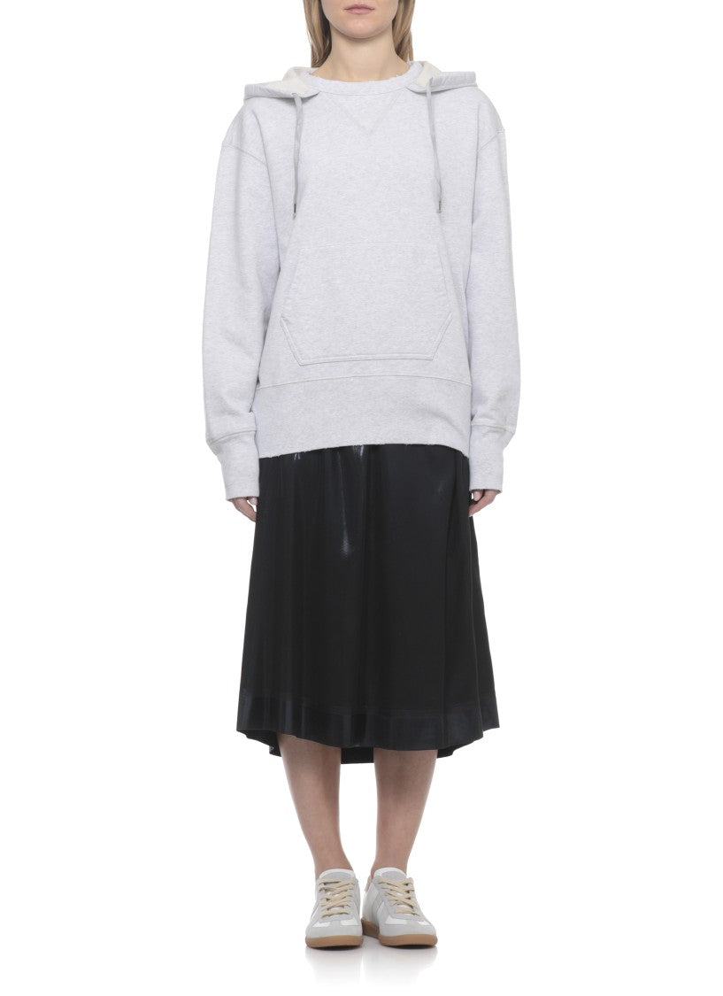 Maison Margiela Grey Cotton Kangaroo Hoodie