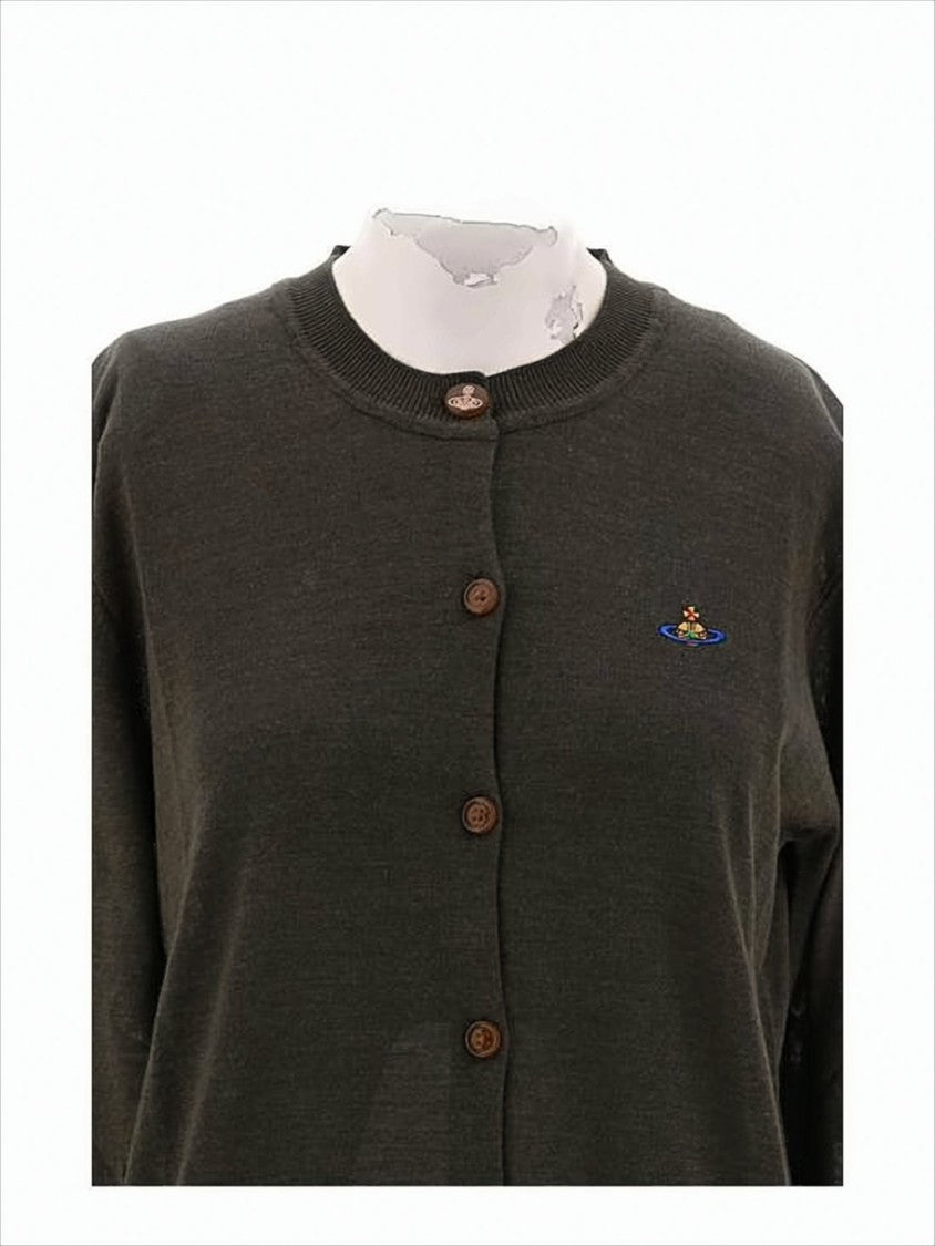 Vivienne Westwood Classic Round Neck Cardigan With Button-Down Front