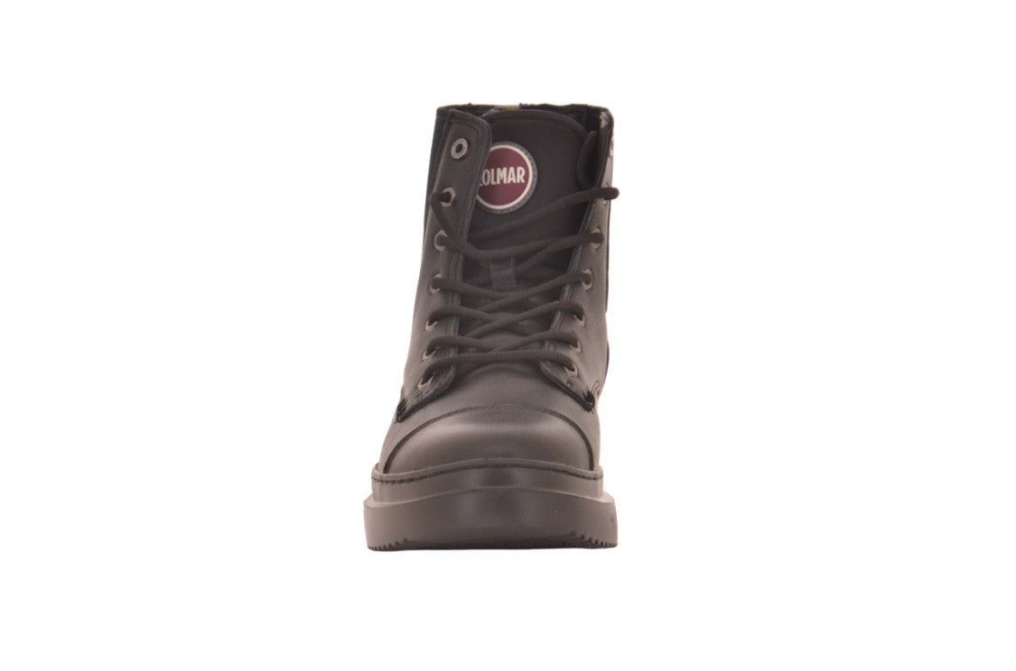 Colmar Originals High-Top Black Sneakers With Lace-Up Design