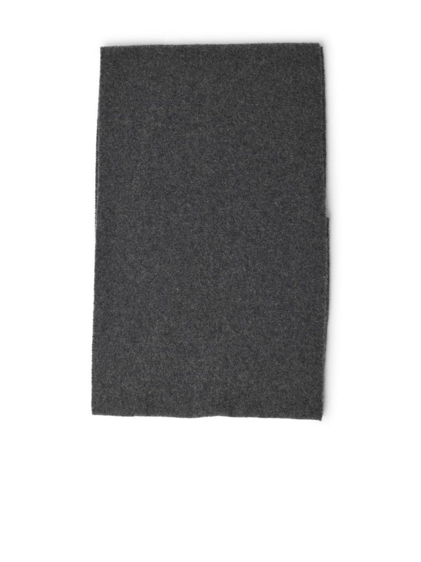 Ami Paris Black Wool Scarf